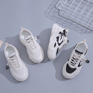 Tomaia in maglia confortevole taglio basso in esecuzione <span class=keywords><strong>scarpe</strong></span> <span class=keywords><strong>da</strong></span> <span class=keywords><strong>Tennis</strong></span> <span class=keywords><strong>da</strong></span> donna <span class=keywords><strong>tacco</strong></span> grosso stringate Sneakers moda <span class=keywords><strong>scarpe</strong></span> <span class=keywords><strong>da</strong></span> passeggio sportive - Product Image 2