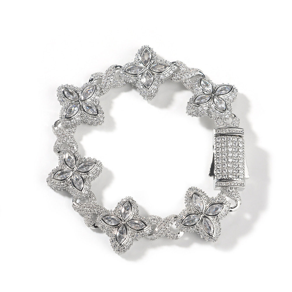 Silver white zircon
