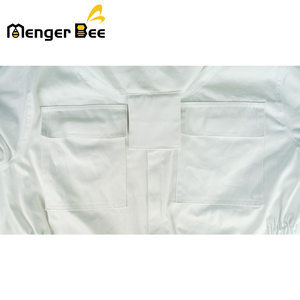 New Professional Cotton Fully Encapsulating Ventilated Beekeeping <b>Suit</b> with Veil Protection for Beekeepers White Color - Product Image 6