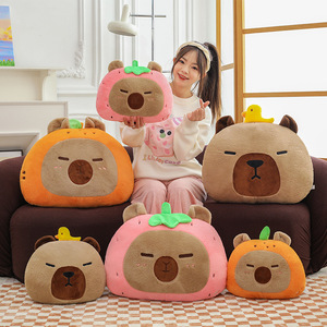 <b>Soft</b> Capybara <b>Stuffed</b> Animal Plush Pillow Blanket Sofa Chair Decor Seat Cushion Comforter Cute <b>Toy</b> Valentine's Day Gift - Product Image 5