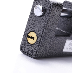 Zhenzhi High Security Heavy Duty Padlock Shutter 70/80/90/100 MM Matt Nickel Plated Iron Padlock Waterproof Rectangular Padlock