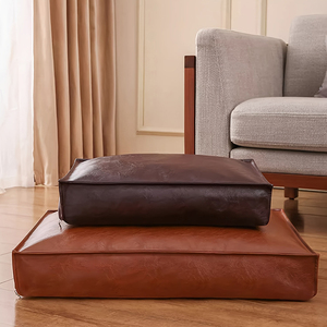Cojín moderno de cuero de verano para perros, alfombrilla para cama, venta al por mayor, jaula para perros, perrera, alfombrillas y almohadillas para mascotas, suministro del fabricante - Product Image 3
