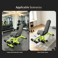 Banc de musculation professionnel réglable avec fonction preacher curl et développateur de jambes pour l'entraînement complet du corps et le fitness