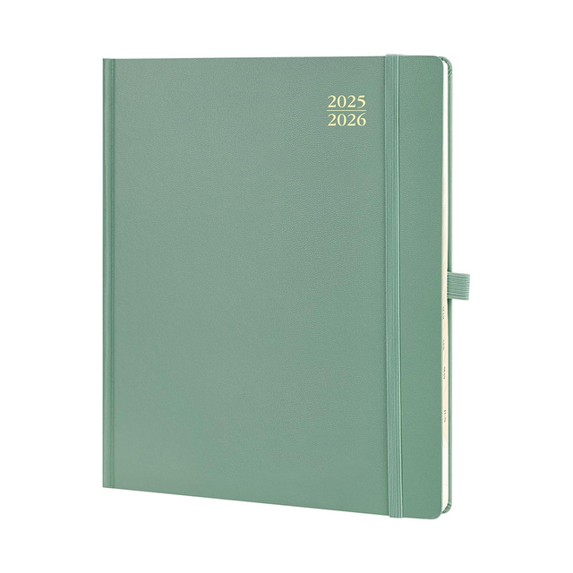 Custom Spiral-Bound A5 100% Eco-friendly Gold Foil Logo CMYK Printed Paper Day Planner Journal Diary 80 Sheets Students