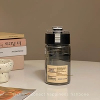 Gobelet d'eau simple et pratique Mu Summer, en plastique incassable, infuseur à thé, résistant aux hautes températures, bouteille d'eau, texte personnalisé
