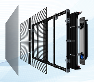 Kính Trong Suốt P3.91 Cố Định Acrylic Transparent <span class=keywords><strong>Window</strong></span> Led Curtain Hiển Thị Cho Quảng Cáo Màn Hình Led - Product Image 3