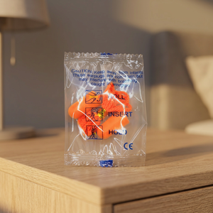 Bouchons d'oreilles de qualité supérieure en mousse PU souple orange pour la protection auditive, NRR 31 dB, confortables à porter pour dormir et étudier - Product Image 3