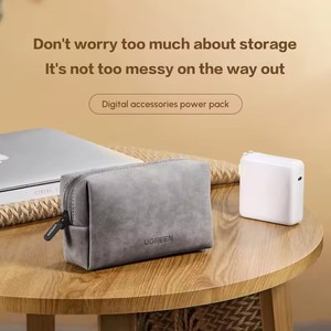 Organisateur d'accessoires numériques portable UGREEN LP285, organiseur de câbles de haute qualité, sac à fermeture éclair pour chargeurs, écouteurs, batterie externe - Product Image 4
