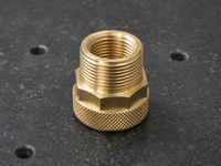 Swiss-Type CNC Turning Brass Knurled Nuts for Instrument Panels | OEM Custom Parts