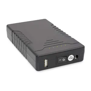 Batería recargable portátil de iones de litio, 6000mAh, DC 12V/5V, salida dual USB