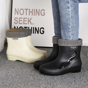 Nuevas <span class=keywords><strong>Botas</strong></span> <span class=keywords><strong>de</strong></span> <span class=keywords><strong>Lluvia</strong></span> Impermeables para Mujer Adulta, <span class=keywords><strong>de</strong></span> Caña Corta y Mediana, Cálidas y Antideslizantes para Lavado <span class=keywords><strong>de</strong></span> Autos, Cocina, Zapatos <span class=keywords><strong>de</strong></span> Goma para Agua, para Personas Mayores - Product Image 2