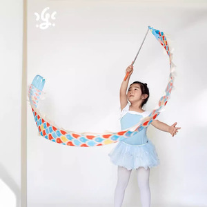 Gugu-dragón de cinta hecho a mano de estilo chino, 40x240 Cm, para niños, juguete de baile, regalo - Product Image 1