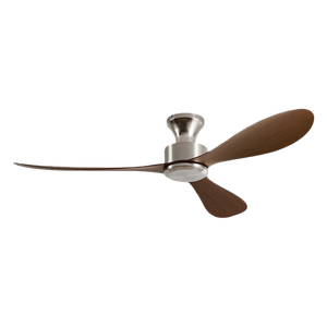 Ventilador de techo LED con luces, 3 aspas de madera maciza, 6 velocidades variables, control remoto - perfecto para comedores y salas de estar - Product Image 1