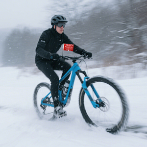 Customized Merry Christmas Flags Bike Flag Mountain Bicycle Race <b>Banners</b> Digital Printed with Screw Plastic Flagpole - Product Image 5