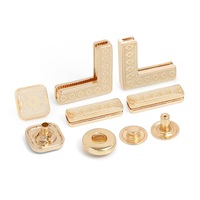 Ensemble de boutons pression à pince en métal avec motif de logo personnalisé, carré de 12mm, attaches en alliage de zinc, pour chemises et vêtements pour hommes.