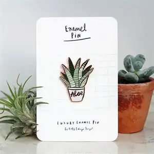Fashion Cartoon Cactus Brooches Cute Mini Plant Pot Enamel for Women Denim Jackets kids Lapel Pins Hat Badges