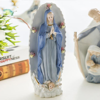 Statues en céramique de Jésus chrétien, ornements, décoration religieuse catholique