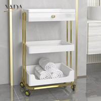 Chariot de salon en acier inoxydable à vente chaude 2020, équipement de salon de beauté OEM, chariot pour salon de coiffure et de manucure, vente en gros