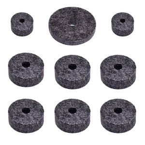 Accesorios para Batería, Juego de 18 Juntas de Fieltro Negro para Batería, Juego de 18 Piezas - Product Image 4