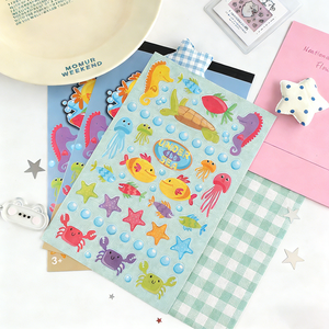 Set di 322 Adesivi Sottomarini, Blocchetto di Sticker di Animali Marini per Lavoretti per Bambini e Forniture per Feste in Spiaggia - Product Image 3