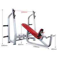 Equipo de Gimnasio Comercial a Bajo Precio, Banco Inclinado para Entrenamiento con Pesas, Multigimnasio para Abdominales y Flexiones, Hecho en China