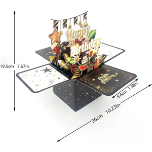 Tarjetas <span class=keywords><strong>de</strong></span> <span class=keywords><strong>Cumpleaños</strong></span> 3D Pop-up, Impresión Digital, Barnizado Mate, Sobres <span class=keywords><strong>de</strong></span> Papel, Regalos Divertidos para Mamá, Esposa, <span class=keywords><strong>Hermana</strong></span>, Amigas, Venta Caliente 2026 - Product Image 6