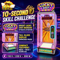 Machine de jeu vidéo pour un joueur avec cabinet en métal et acrylique et façade en verre pour centre commercial et centre de divertissement familial