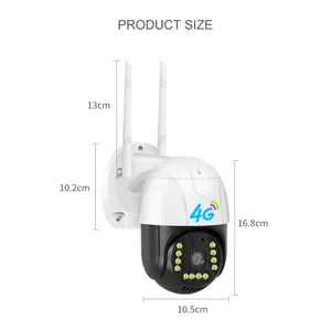 4g Sim Card Ip Camera 360 Tracking Camera LET V380 Surveillance Outdoor 3MP HD Pt CCTV Security Dome Camera