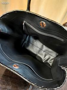 Bolso de Mano de Cuero Genuino de Cocodrilo del Nilo 100%, Estilo Vintage, Cierre Abierto, Lujoso, Suave, Gran Capacidad, para Mujer y Hombre - Product Image 6