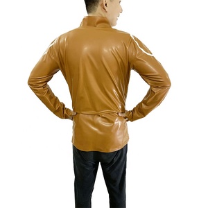 New <span class=keywords><strong>Latex</strong></span> Tops cao su Áo sơ mi dây kéo thiết kế để phù hợp với cơ thể của bạn tùy chỉnh OEM ODM giá tốt nhất dài tay áo yếu tố - Product Image 2