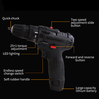 Tournevis électrique domestique 12v à vente chaude Perceuse au lithium sans balais rechargeable