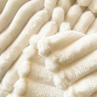 Plaid douillet et chaud en peluche rayé pour canapé, chambre et salon – Utilisation toutes saisons, décoration festive pour la maison
