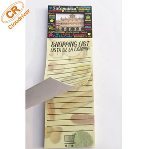 Bloc de notas con imán para nevera impreso personalizado, lista de compras, Bloc de notas magnético con bolígrafo - Product Image 1