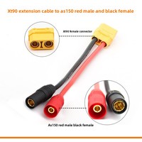 Câble adaptateur de chargeur AMASS 12AWG, fil en silicone haute température XT90 AS150 / XT50 / XT60, plusieurs options, plaqué or, DC UAV