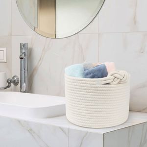 <strong>Cheap</strong> <strong>Baskets</strong> Under 5 Dollars Color Collapsible Woven <strong>Basket</strong> Rope Laundry Fox Rabbit Ear Tote Decorative for Wedding - Product Image 1