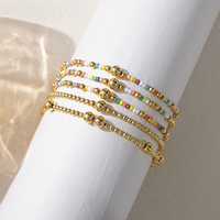 Ensemble de bracelets Go2boho en perles dorées et colorées, bijoux empilables élégants pour femmes, accessoires de mode bohème minimalistes