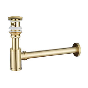 Lavabo da bagno lavabo trappola per bottiglie in ottone Pop-Up di rifiuti in oro trappola per bottiglie in oro Pop-Up rifiuti - Product Image 6