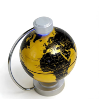 Globo Terráqueo de Levitación Magnética de 20 cm, Base Combinada de Metal y PVC, Decoración de Escritorio de Oficina, Globo Terráqueo con Mapa del Mundo para la Enseñanza de Geografía para Estudiantes