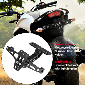 Eliminador de Guardabarros para Motocicleta, Soporte para Placa de Matrícula con Luz LED, Eliminador de Guardabarros Universal para Motocicleta - Product Image 6