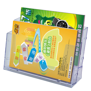 Kejea A4 4 tầng Acrylic Brochure chủ tờ rơi nhà hàng khách sạn cửa hàng rõ ràng treo tường hiển thị đứng - Product Image 6