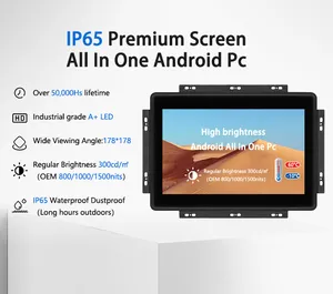 Rk3288 Rk3399 Rk3566 Rk3568 Embedded Wide Tablet Multi formato Ip65 impermeabile 7 10.1 pollici Touchscreen industriale Android pannello Pc