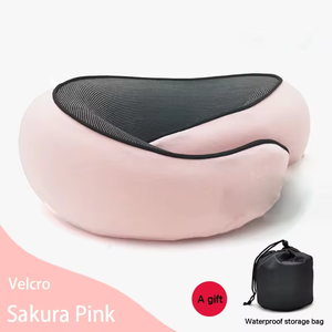 Almohada de viaje de avión de alta calidad, almohada de espuma viscoelástica personalizada para el cuello, almohada Cervical ajustable con forma de caracol - Product Image 6