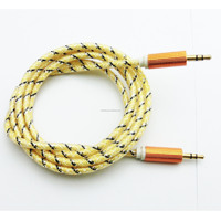 Car 1.5m 5ft ps4 Cable pioneer Audio Aux to Phone to 3 Pin 3.5mm Aux Audio Cable Auxiliar with Microphone Retail Box