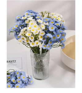 Vente en gros usine : Mini-marguerites artificielles haut de gamme, style nordique pour la décoration de tables domestiques, mariages et banquets - Product Image 1