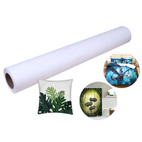 Impression personnalisée 50 45 30 29 GSM Rouleau de papier de transfert de chaleur par sublimation pour l'impression de tissus textiles de t-shirts