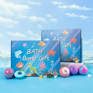 Bombes de bain pour enfants 70G 12 pièces, ensemble cadeau sphérique naturel fait main avec des jouets à l'intérieur - Product Image 2