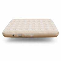 Matelas pneumatique floqué double taille 200x150x25cm avec pompe électrique intégrée, lit gonflable pour la maison, les invités et le camping