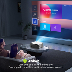 Rigal P6 Bất 800ANSI Chiếu Full HD 1920X1080, 5G <span class=keywords><strong>Wifi</strong></span> Bluetooth Sân Chơi Trong Nhà 4K Video Hội Nghị Máy Chiếu Cho Điện Thoại - Product Image 6