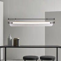 Nouveau Lustre Long Minimaliste Moderne pour Salon et Salle à Manger, Suspension Créative Nordique pour Bureau et Maison