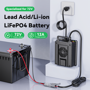 เครื่องชาร์จกันน้ำ 900 วัตต์ แบตเตอรี่ลิเธียม 72V 12A 20S NCM CAN 84V สำหรับมอเตอร์ไซค์โดยเฉพาะ รุ่น QA900B เครื่องชาร์จ 84v 12a QA900B - Product Image 5
